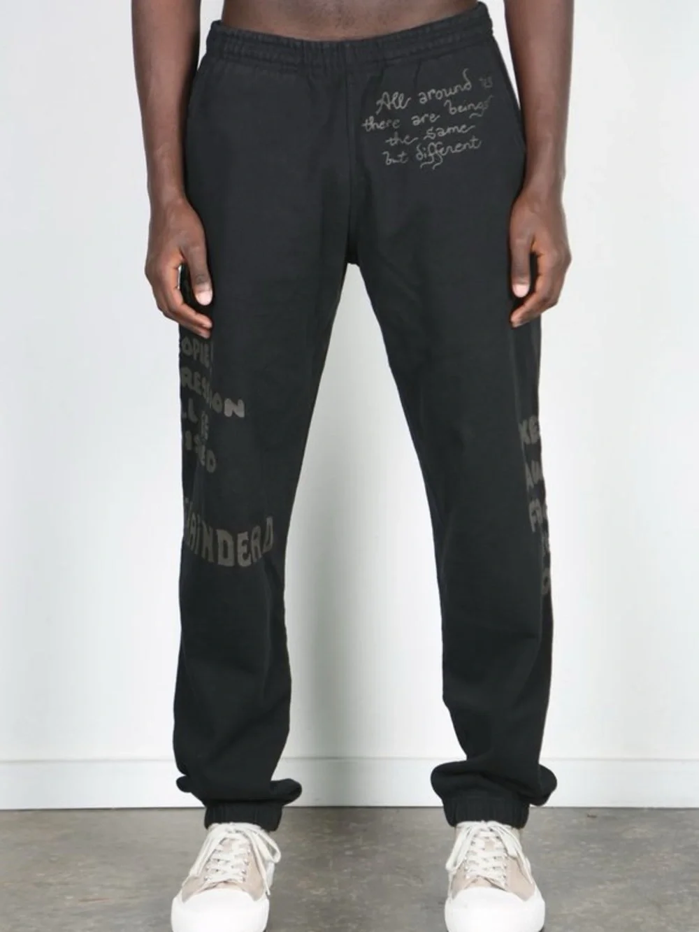 Brain Dead Black Graphic Jogger Sweatpants - Picture 1 of 4